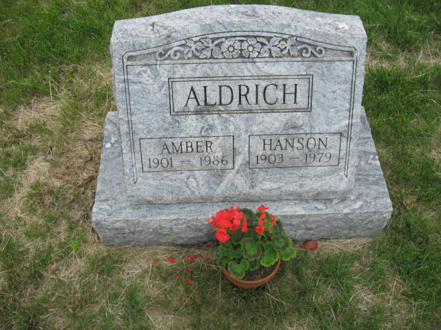 Hanson Rolley Aldrich Grave Photo