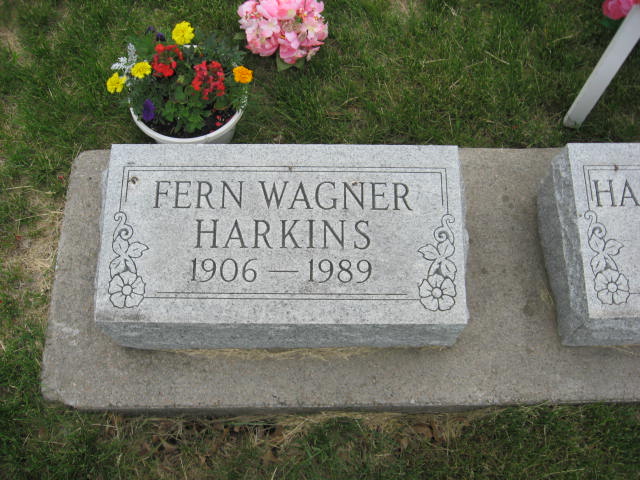 Fern Helen Wagner Harkins Grave Photo