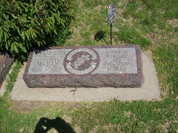 Hannah Leora (Stites) McVay Grave Photo