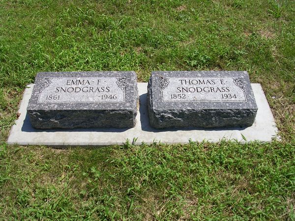 Thomas Eldrege  Snodgrass Grave Photo
